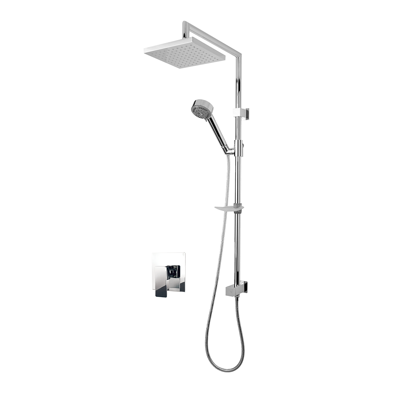 Rubi Quatro Pressure Balance One Function Shower System Chrome - RQT714CC