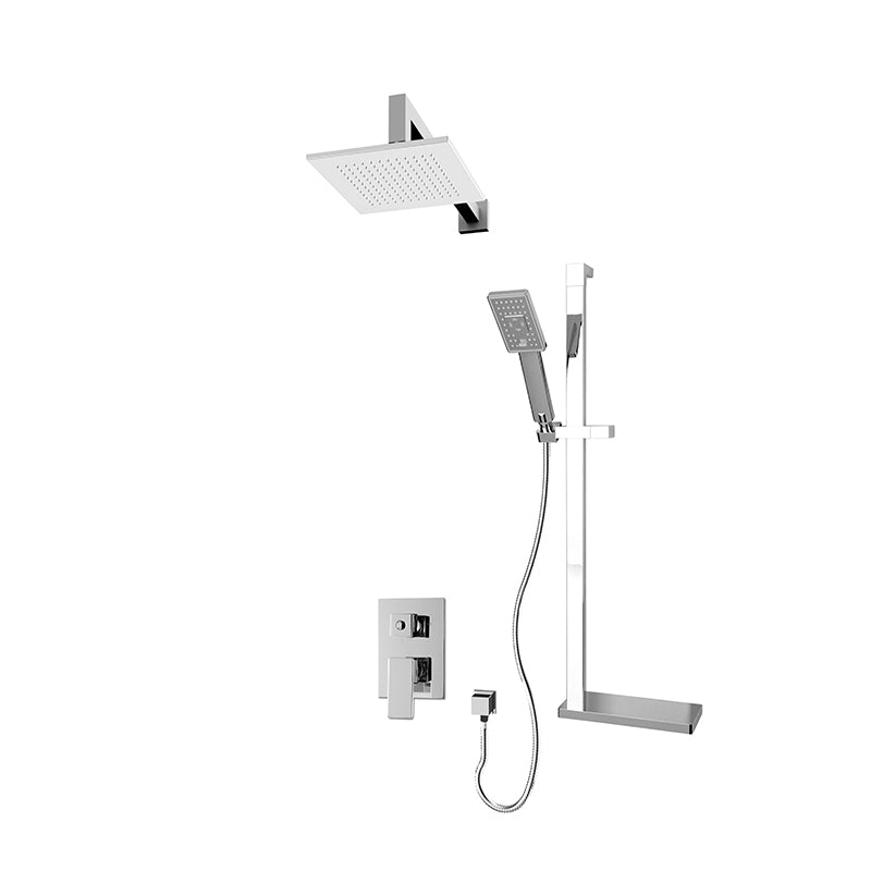 Rubi Quatro Two Function Pressure Balance Shower System Chrome – RQT3D10-21N-CC