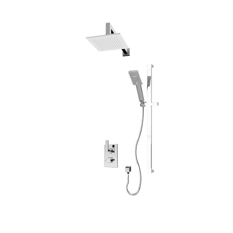 Rubi Quatro Thermostatic Two Function Shower System Chrome - RQT811-1CC
