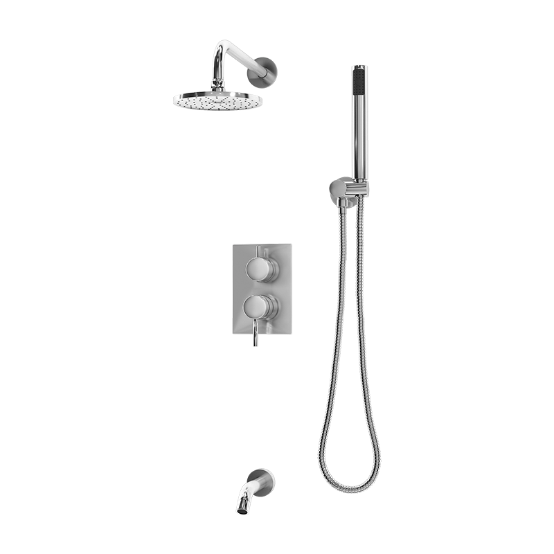 Rubi Vertigo Pressure Balance Shower and Tub System Chrome - RRO79K01CC