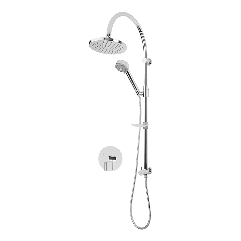 Rubi Vertigo Pressure Balance One Function Shower System Chrome - RVT714CC