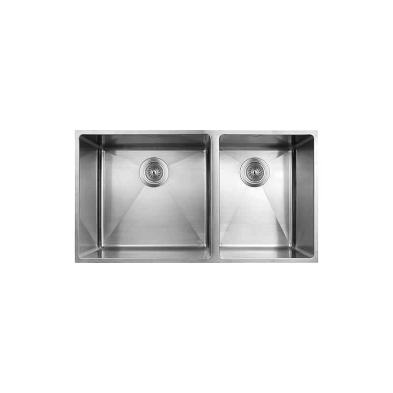 Rubi Merlot 32" Double Bowl Undermount Kitchen Sink Stainless Steel – RME800D