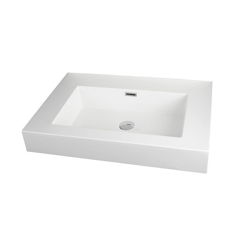 Rubi Arto 27" Composite Countertop w. Integrated Sink White – RTO690BL