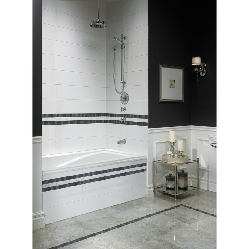 Neptune Delight 6032 IF Acrylic Alcove Left Drain Bathtub in White – 220478-000-001-001