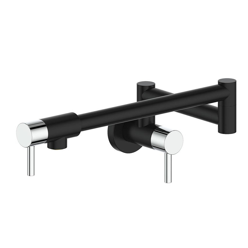Vogt Dornbirn Kitchen Pot Filler – Matte Black / Chrome – KF.DN.12.CB