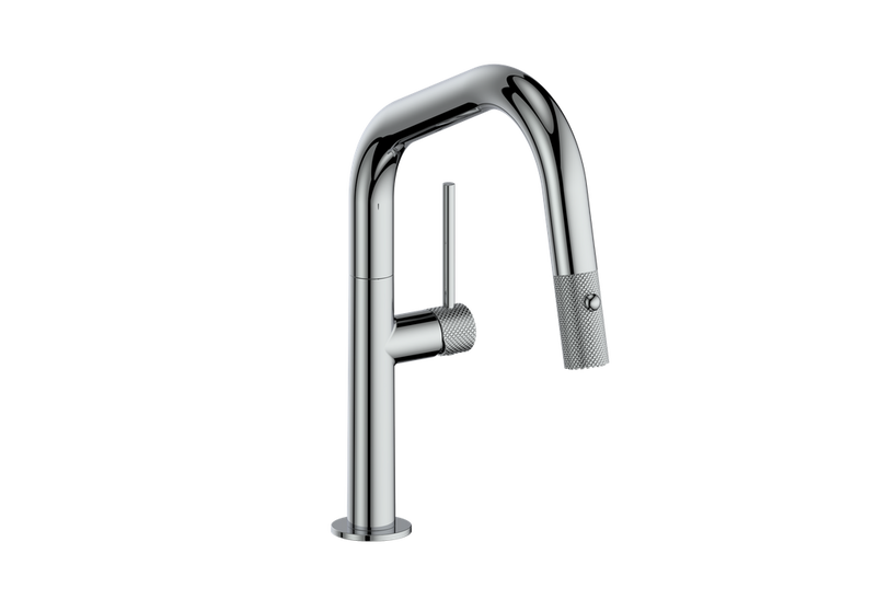 Vogt Drava 13" Bar & Prep Kitchen Faucet – Matte Black / Chrome – KF.13D2.1214.CB