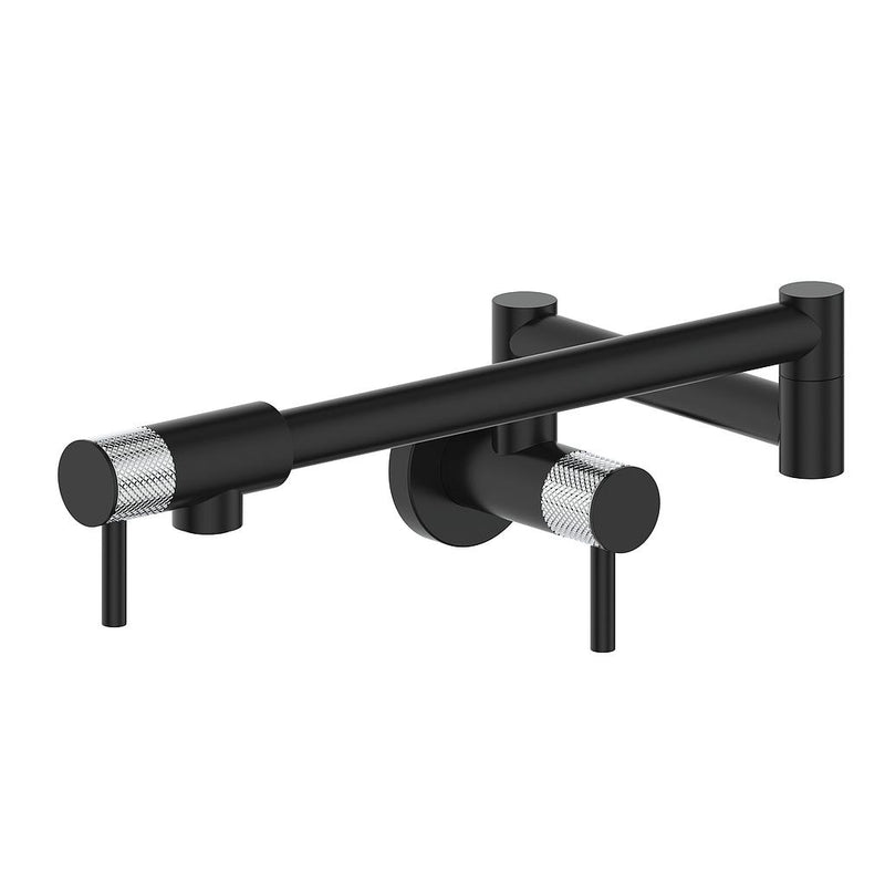 Vogt Drava Kitchen Pot Filler – Matte Black / Chrome – KF.DA.13.CB
