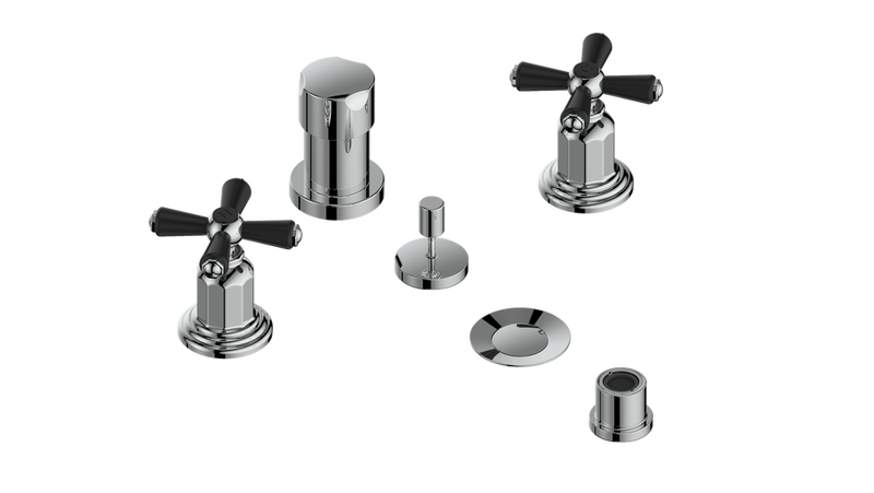 Vogt Carinthia Bidet Faucet – Chrome / Matte Black – BF.C3.3000.CB