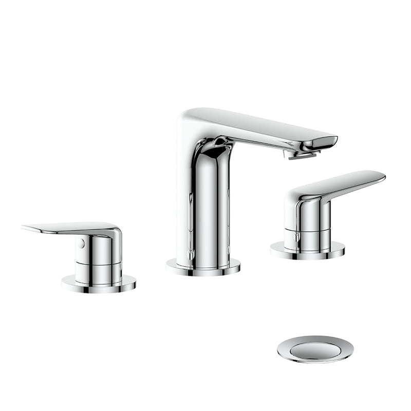 Vogt Antau 8" Widespread Bathroom Sink Faucet with Pop-Up Drain – Chrome – BF.AU.1301.CC