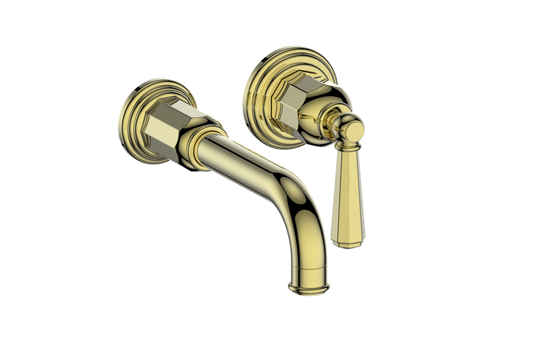 Vogt Carinthia Wall-Mount Bathroom Sink Faucet – Brushed Gold – BF.C2.1410.BG