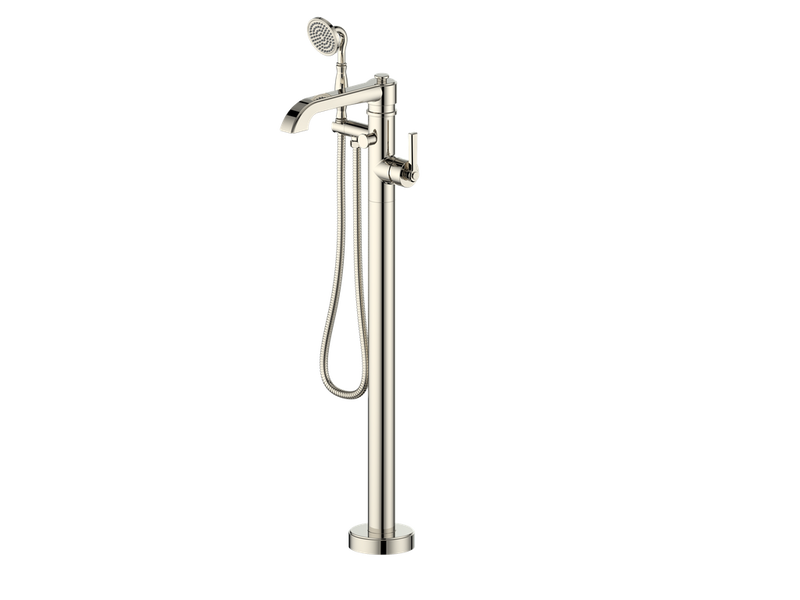 Vogt Zehn Freestanding Tub Filler – Polished Nickel – BF.ZN.2110.PN