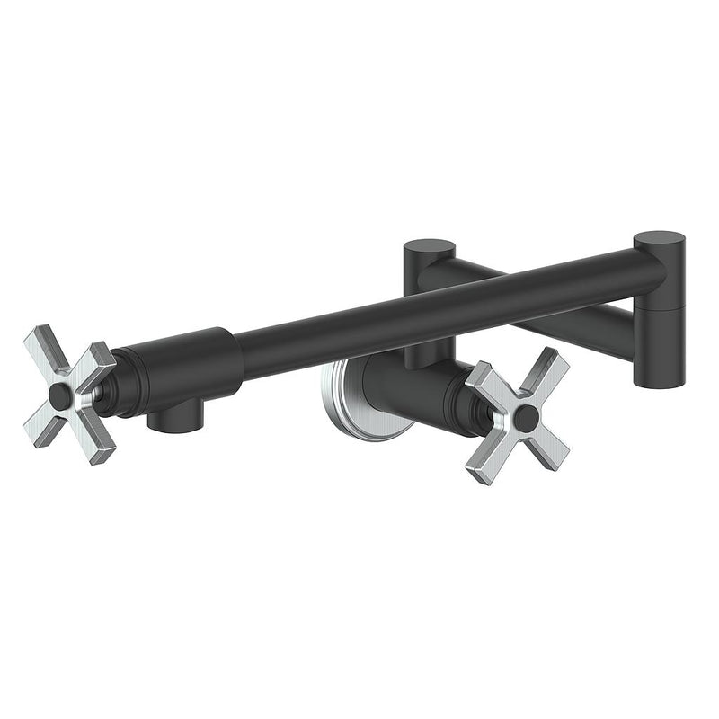 Vogt Zehn Kitchen Pot Filler – Matte Black / Stainless Steel – KF.ZN.14.SB