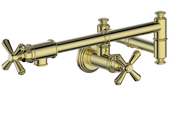 Vogt Carinthia Kitchen Pot Filler – Brushed Gold – KF.CA.23.BG