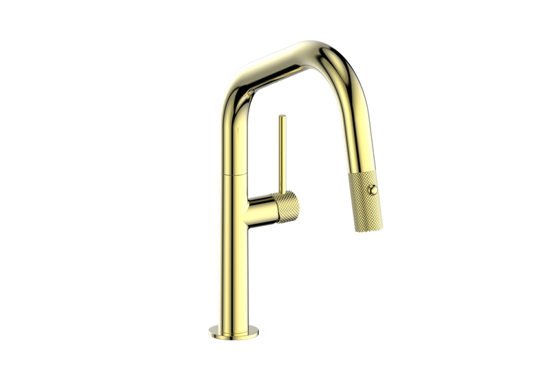 Vogt Drava 13" Bar & Prep Kitchen Faucet – Brushed Gold – KF.13D2.1214.BG