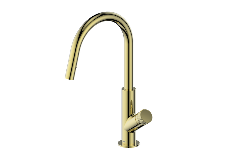 Vogt Mond 16" Pull-Down Kitchen Faucet – Brushed Gold – KF.16M1.1504.BG