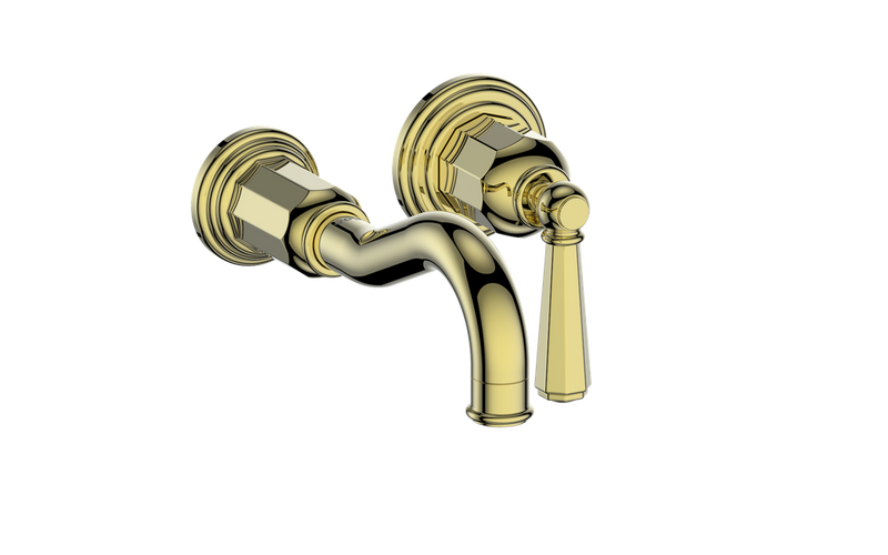 Vogt Carinthia Wall-Mount Bathroom Sink Faucet – Brushed Gold – BF.C2.1420.BG