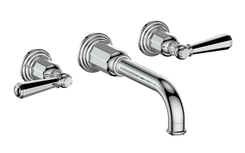 Vogt Carinthia 8" Widespread Wall-Mount Bathroom Sink Faucet – Chrome – BF.C2.1510.CC
