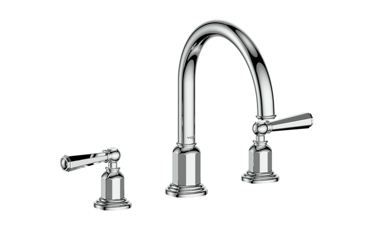 Vogt Carinthia 8" Widespread Bathroom Sink Faucet with Pop-Up Drain – Chrome – BF.C2.1311.CC
