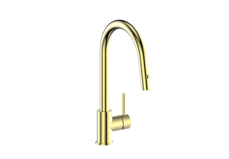 Vogt Traun B Pull-Down Kitchen Faucet – Brushed Gold – KF.16TN.0107.BG