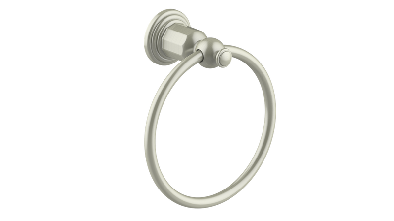 Vogt Carinthia Towel Ring – Brushed Nickel – BA.0110.BN