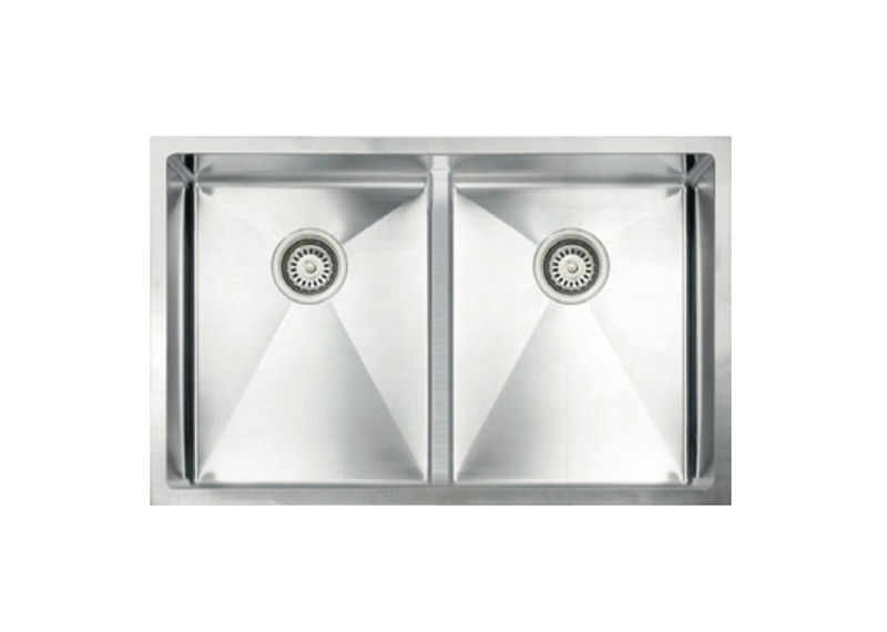 Vogt Modling 18R Low Divide 30" Low-Divide Double-Bowl 18-Gauge Stainless Steel Undermount Kitchen Sink – KS.3018.ML18R-61