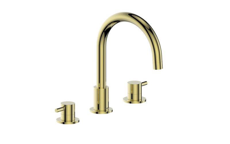 Vogt Worgl 8" Widespread Faucet with Pop-Up – Brushed Gold – BF.WL.1301.BG