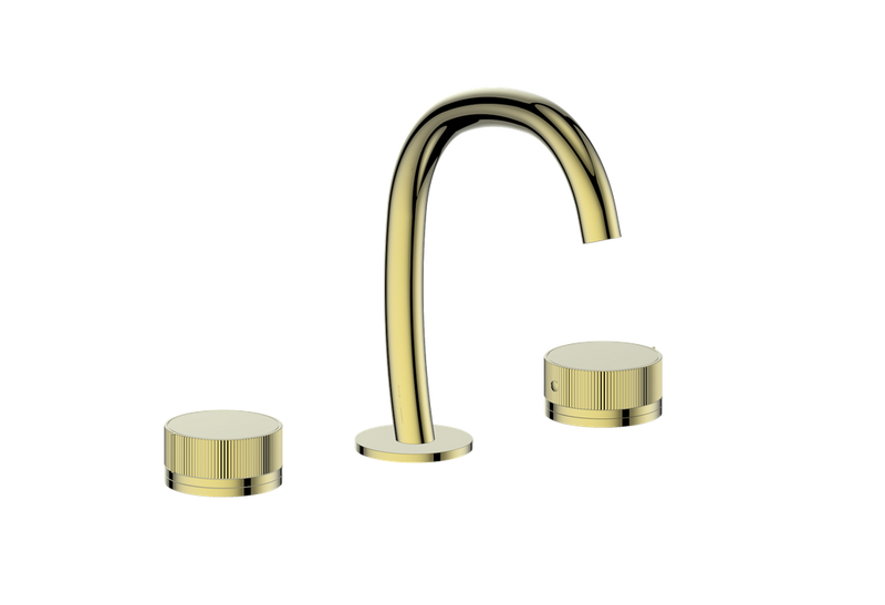 Vogt Mond 8" Widespread Bathroom Sink Faucet with Pop-Up Drain – Brushed Gold – BF.M1.1331.BG