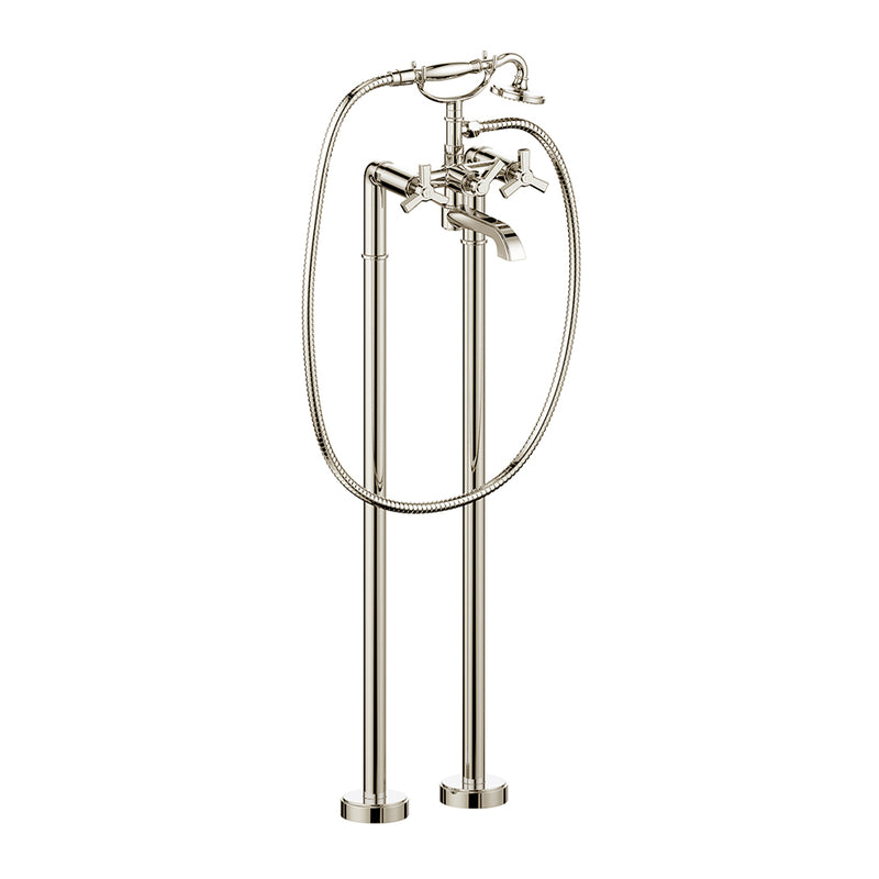 Vogt Zehn Freestanding Tub Filler – Polished Nickel – BF.Z3.2100.PN