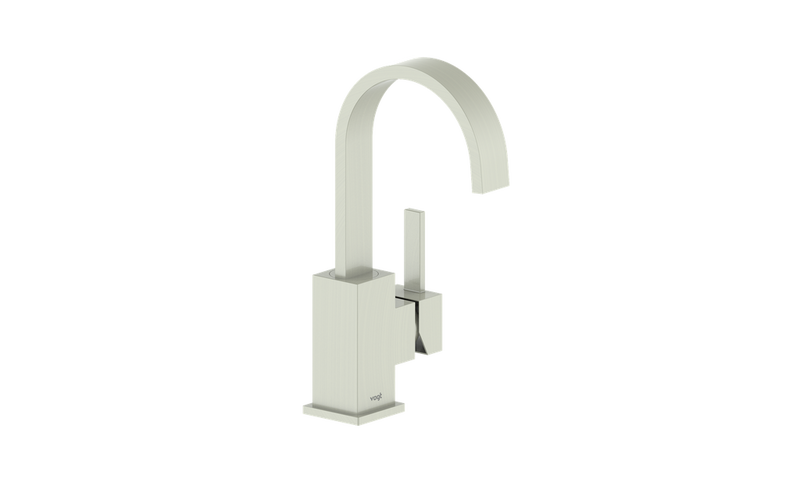 Vogt Kapfenberg Single-Hole Bathroom Sink Faucet with Pop-Up Drain – Brushed Nickel – BF.KG.1201.BN