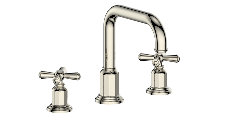 Vogt Carinthia 8" Widespread Bathroom Sink Faucet with Pop-Up Drain – Polished Nickel – BF.C3.1331.PN