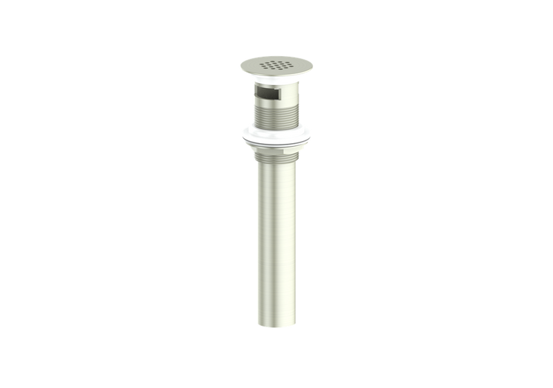 Vogt Grid Drain with Overflow – Brushed Nickel – PU.401.BN