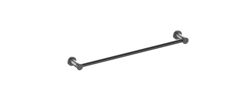 Vogt Drava 18” Single Towel Bar – Matte Black / Chrome – BA.0608.CB