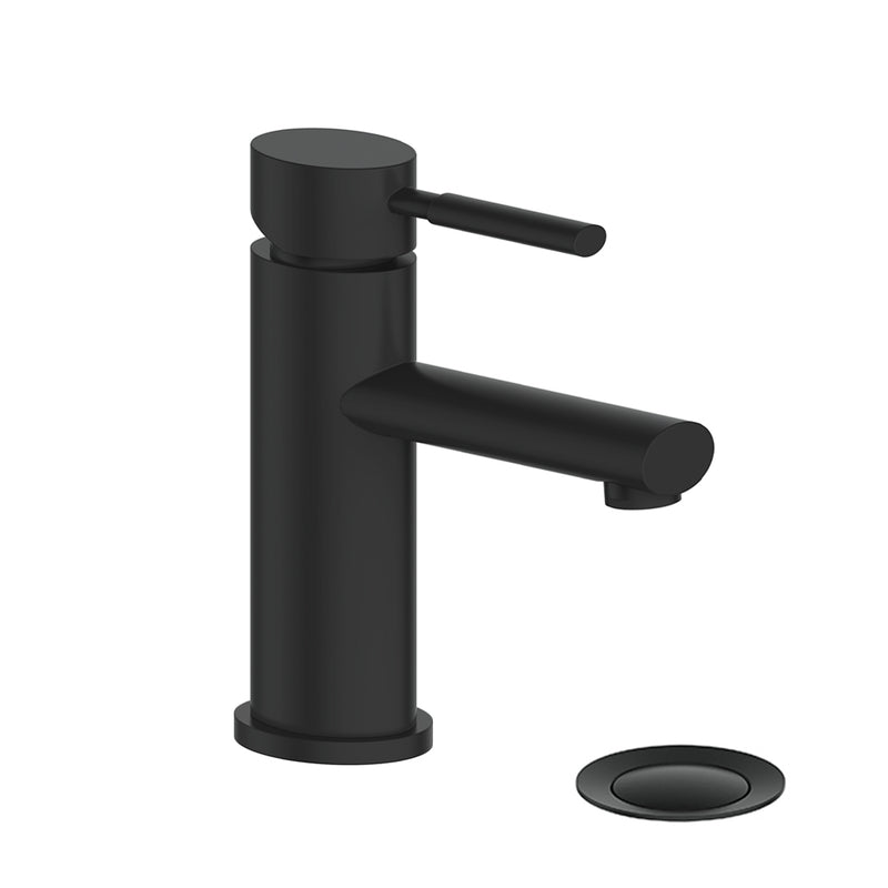 Vogt Worgl Single-Hole Bathroom Sink Faucet with Pop-Up Drain – Matte Black – BF.WL.1001.MB