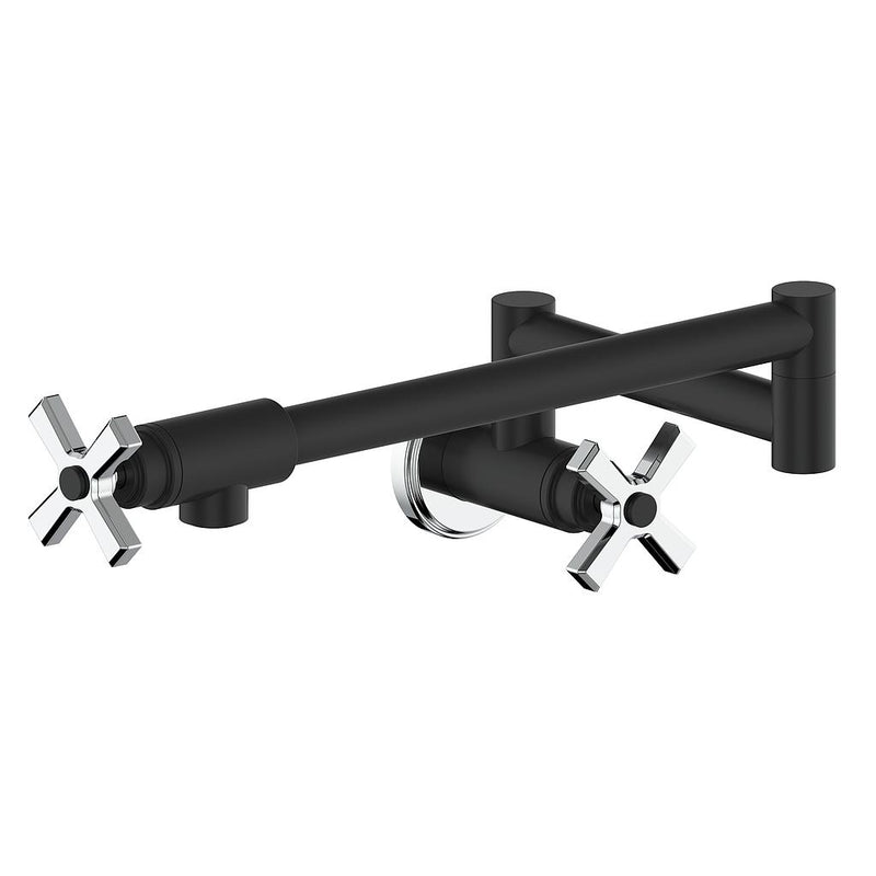 Vogt Zehn Kitchen Pot Filler – Matte Black / Chrome – KF.ZN.14.CB