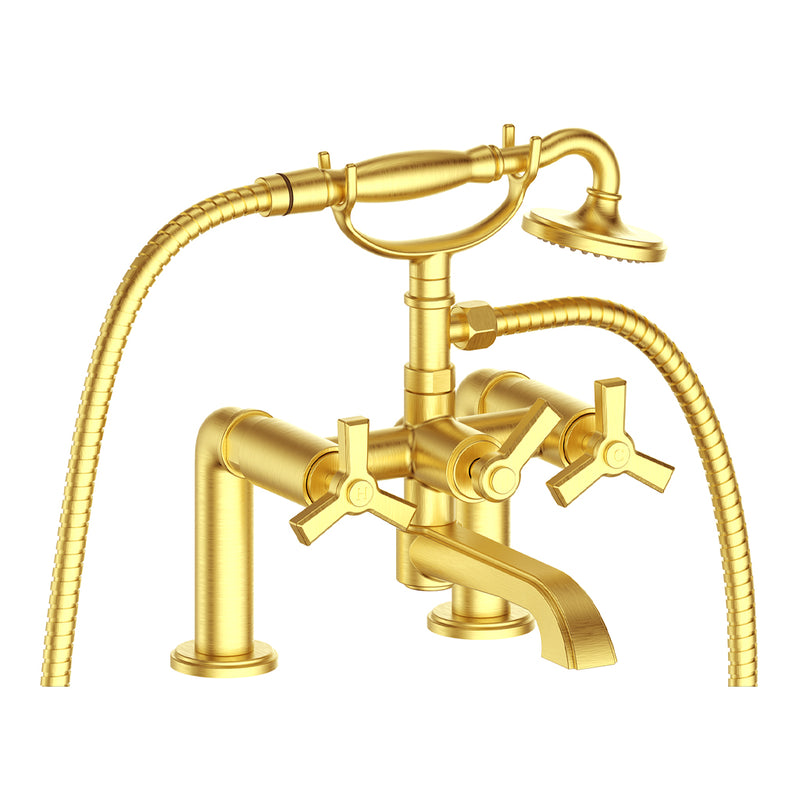 Vogt Zehn 2-Hole Deck-Mount Tub Filler – Brushed Gold – BF.Z3.2000.BG