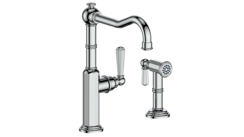 Vogt Carinthia Kitchen Faucet with Side Spray – Chrome – KF.12CA.2201.CC