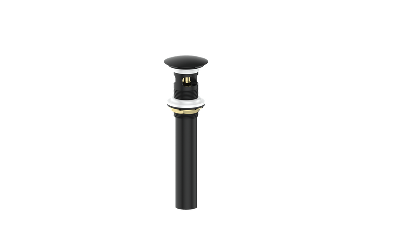 Vogt Mushroom Pop-Up Drain with Overflow – Matte Black – PU.201.MB