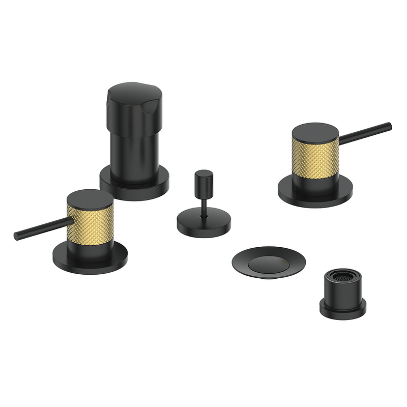 Vogt Drava Bidet Faucet – Matte Black / Brushed Gold – BF.DA.3000.BGB