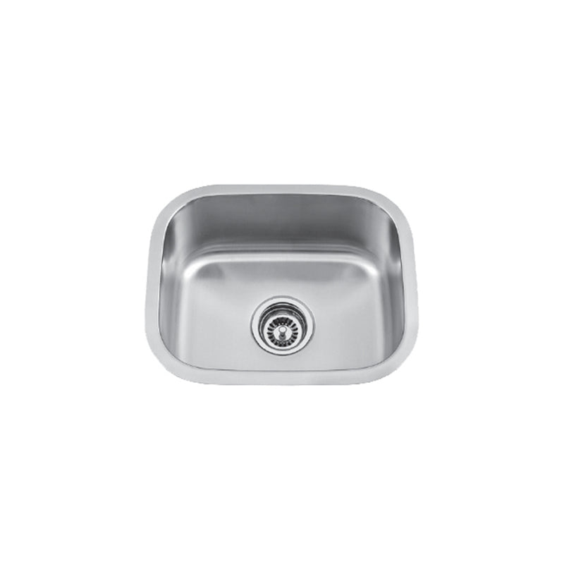 Vogt Baden 18" Single-Bowl 18-Gauge Stainless Steel Undermount Bar / Prep Sink – KS.1815.B18P-61