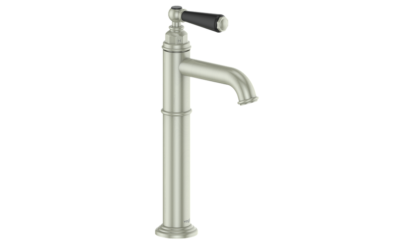 Vogt Carinthia Vessel Bathroom Sink Faucet – Brushed Nickel / Matte Black – BF.C1.1100.BB