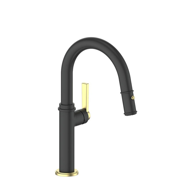Vogt Zehn Bar & Prep Kitchen Faucet – Matte Black / Brushed Gold – KF.13ZN.1112.BGB