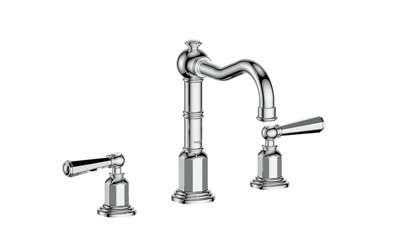 Vogt Carinthia 8" Widespread Bathroom Sink Faucet with Pop-Up Drain – Chrome – BF.C2.1321.CC