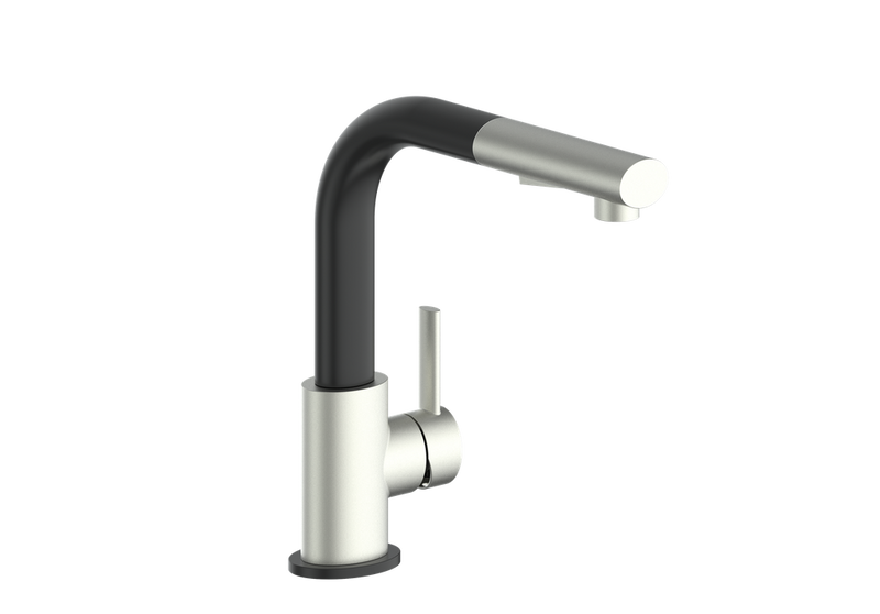 Vogt Amade Pull-Out Kitchen Faucet – Brushed Nickel / Matte Black – KF.11AE.1009.BB