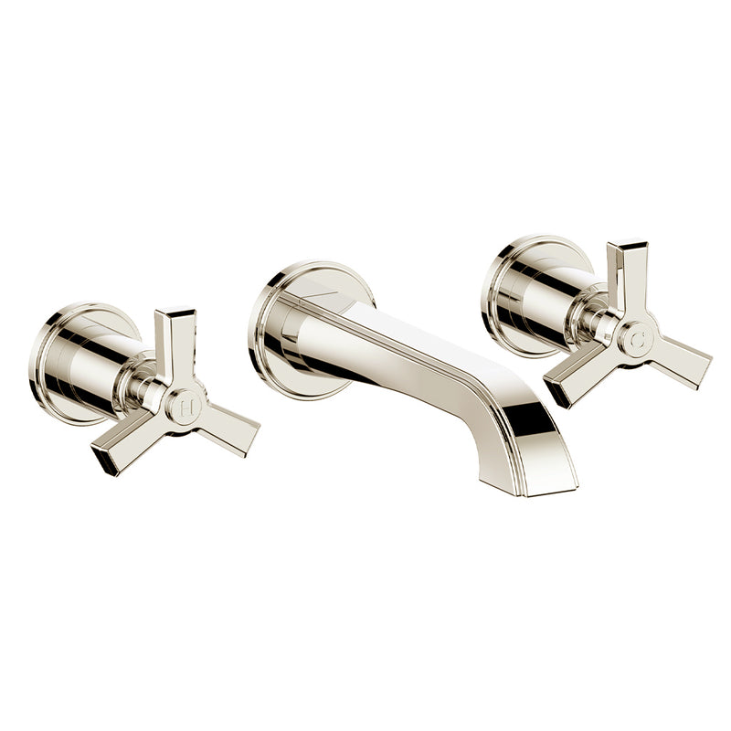 Vogt Zehn Wall-Mount Bathroom Sink Faucet – Polished Nickel – BF.Z3.1500.PN