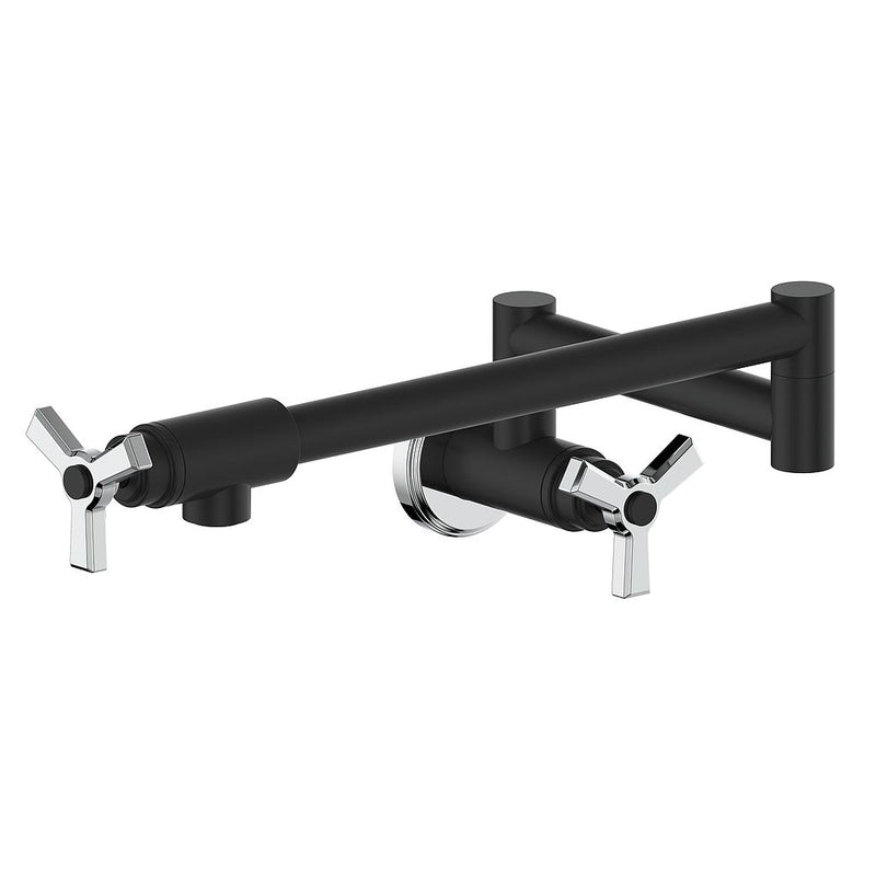 Vogt Zehn Kitchen Pot Filler – Matte Black / Chrome – KF.ZN.13.CB