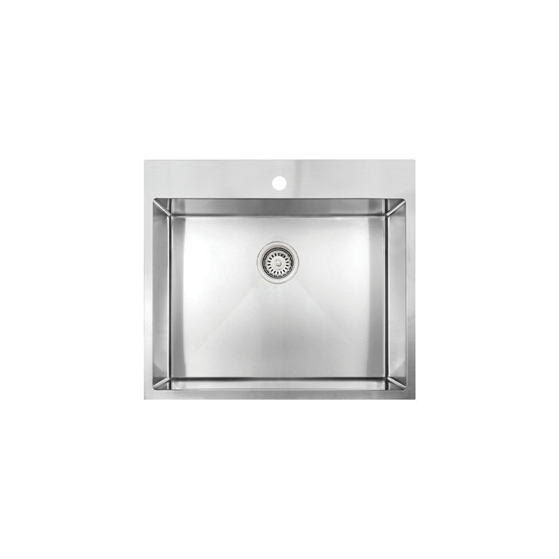 Vogt Lainzer 18R 24" Single-Bowl 18-Gauge Stainless Steel Top-Mount Laundry Sink – KS.2422.L18R-61