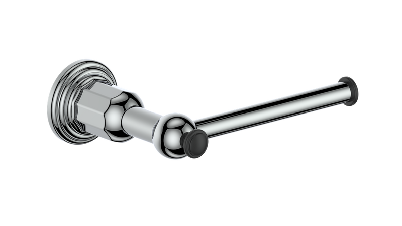 Vogt Carinthia Toilet Paper Holder – Chrome / Matte Black – BA.0210.CB