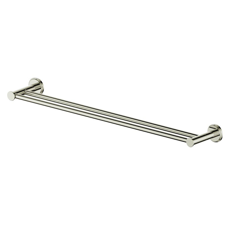 Vogt Zehn 24" Double Towel Bar – Polished Nickel – BA.0509.PN