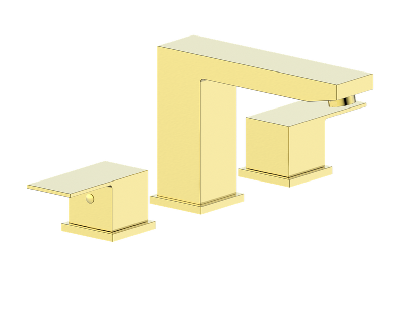 Vogt Kapfenberg 8" Widespread Bathroom Sink Faucet with Pop-Up Drain – Brushed Gold – BF.KG.1311.BG