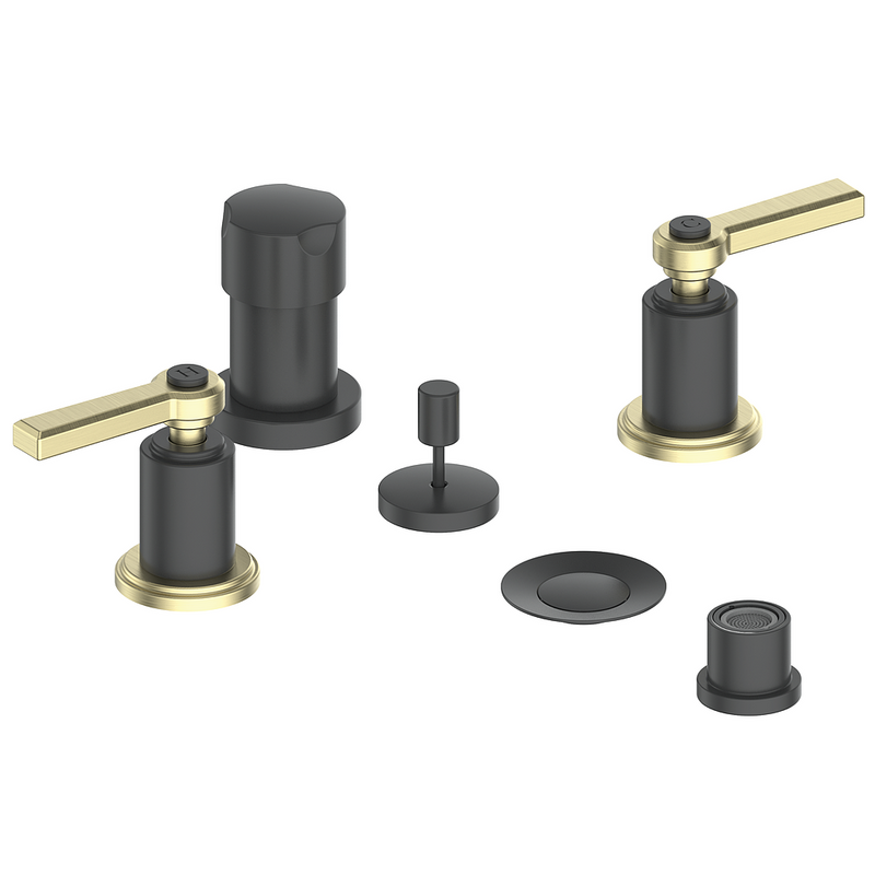 Vogt Zehn Bidet Faucet – Matte Black / Brushed Gold – BF.Z1.3000.BGB